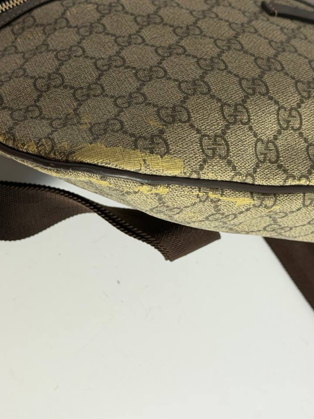 Gucci GG Supreme Beige Monogram Coated Canvas Belt Bum Bag - Picture 3 of 14